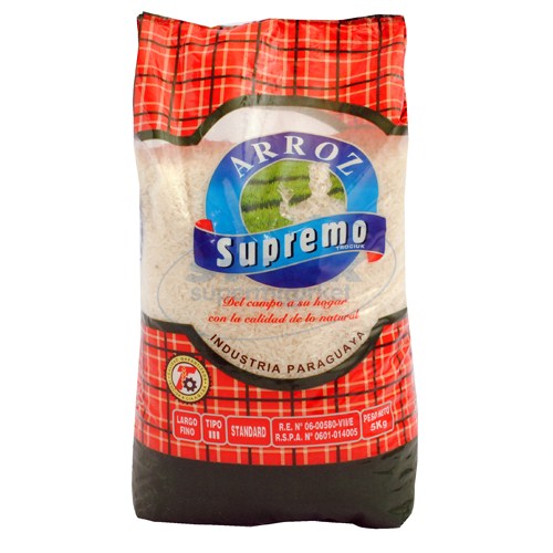 ARROZ SUPREMO BSA 5 KG . Supermercados Stock - Delivery Gs 10.000