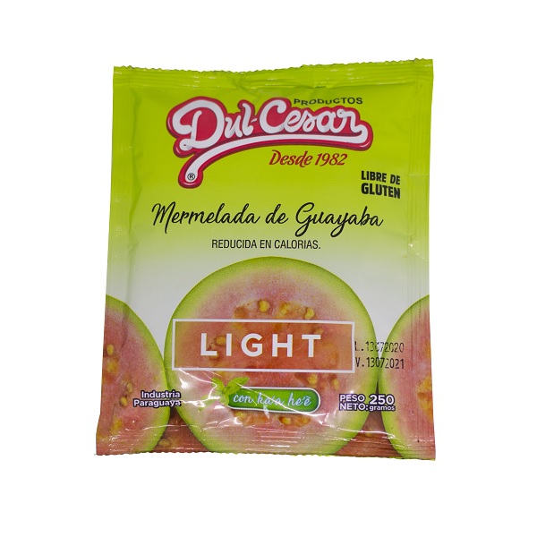 Mermelada De Guayaba Light Sachet Dul Cesar Gr Supermercados Stock