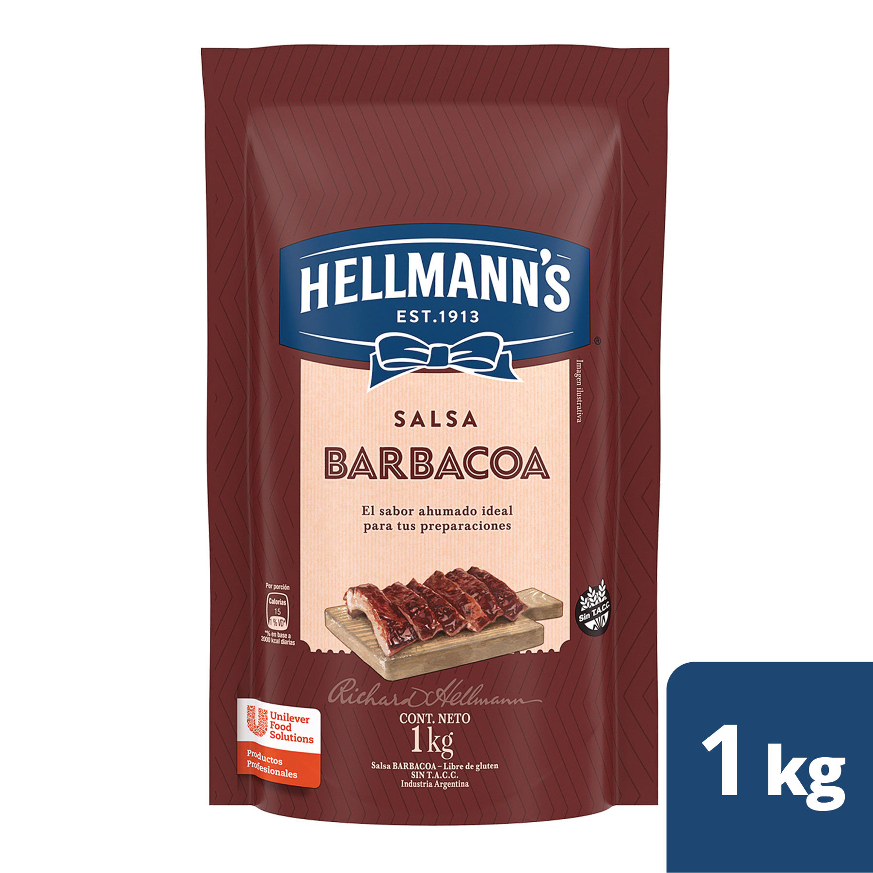 Salsa Barbacoa Kg Hellmanns Doypack Supermercados Stock